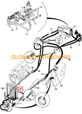 JCB BACKHOE - HOSE 3/8" BSP , SET OF 2 PCS. (PART NO. 612/31300)