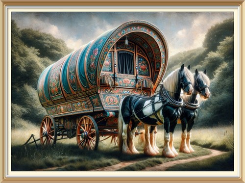 Landscape art print romany - art,