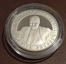 2006 Bailiwick of Jersey Channel Islands Silver £5 Coin - Sir Winston Churchill