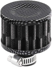 12mm Mini Carbon Air Oil Breather Filter | Universal Crankcase Vent Valve Filter