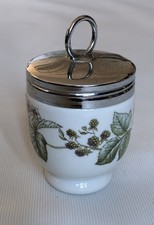 Royal Worcester King Size Egg Coddler Lavinia Blackberry Porcelain