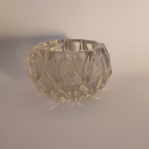 Vintage crystal glass ashtray - vintage,