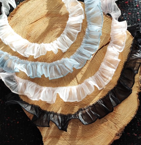 Pastel chiffon ruffle - pastel,