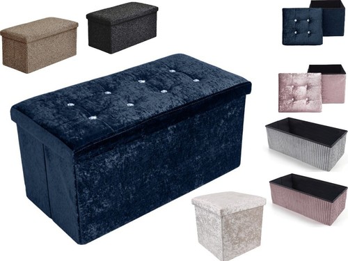 Storage box foldable ottoman - box,