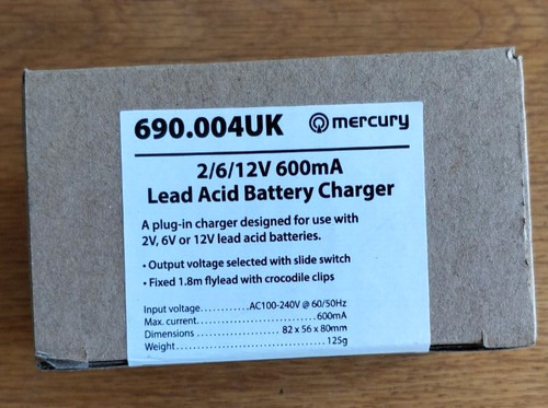 Mercury 12v 600ma lead - mercury,