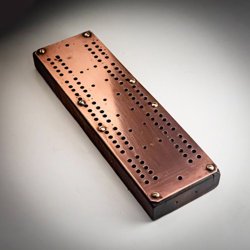 Cribbage board copper - cribbage, wood