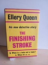 The Finishing Stroke by Ellery Queen 1958 First Edition Hardback DJ Good