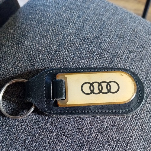 Genuine audi leather keyring - ,