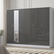 REFLECT Black Gloss Wardrobe