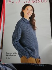 HAYFIELD BONUS WITH WOOL ARAN KNITTING PATTERN  - 10225 - JUMPER