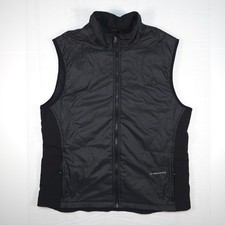 Brooks Gilet Women Size M Black Sleeveless Full Zip Running Gilet Jacket