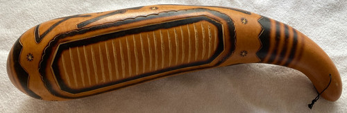 Hand carved gourd - gourd, guiro