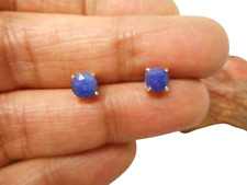 Round Blue SAPPHIRE  Sterling