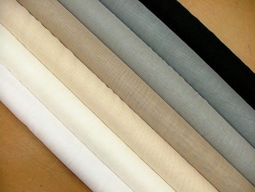 Linen look lead weighted - look, voile