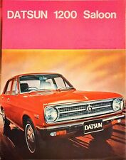 Datsun 1200 Saloon (Sunny, B110) Leaflet / Spec Sheet Brochure 1972