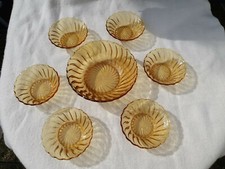 Bagley Glass Amber 'Carnival'