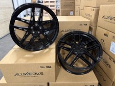 Alloy Wheels Gloss Black Discovery Defender 22" Range Rover Sport Shuriken
