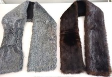 Two elegant faux fur collars /