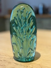 Fine example of a Victorian Dump Glass Bubble PaperWeight  15cm Tall 1200g