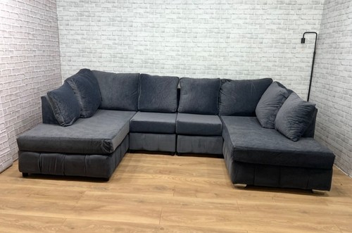Large grey shape corner - u-shape, sofa