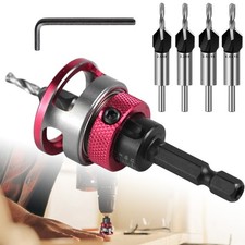 6x Countersink Drill Bit Set