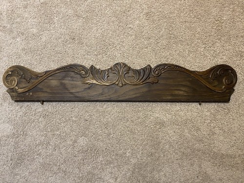 Antique carved oak wood - carved,