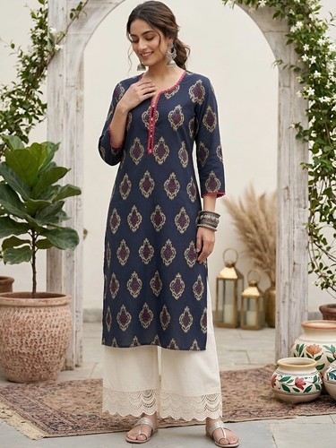 Indian women blue cotton - blue,
