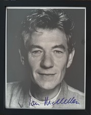 Ian McKellen, English Actor, Framed (10 x 8 inch) 100% Hand Signed Photo & COA