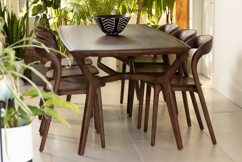 Solid ash wood dining table - solid,
