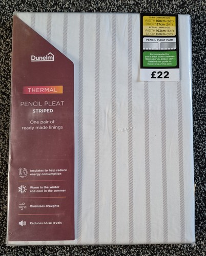 Dunelm thermal pencil pleat - thermal,