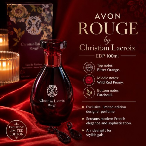Avon christian lacroix rouge - lacroix,