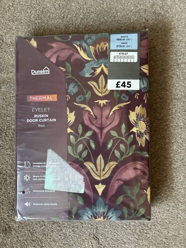 Dunelm ruskin door curtain - door,