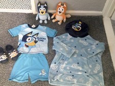 bundle boys bluey items pyjamas crocks soft toys dressing gown 6 items 