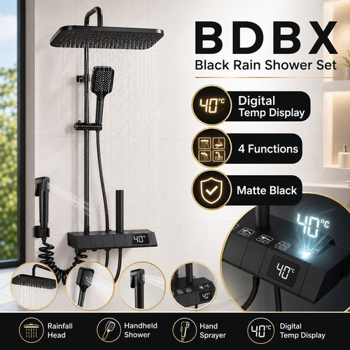 Matt black led digital - matt,