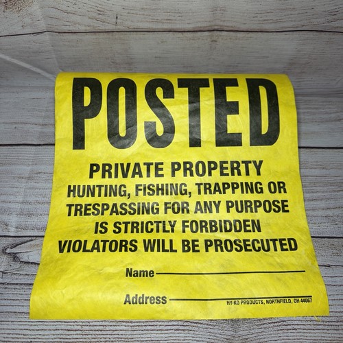 Tyvek sign posted legal - sign,,