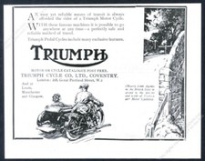1920 Triumph motorcycle