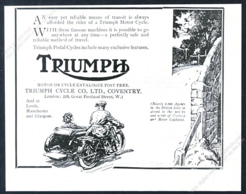 1920 triumph motorcycle - 1920,