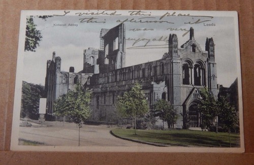 Postcard kirkstall abbey leeds - kirkstall,