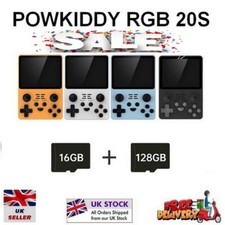 Powkiddy RGB20S Handheld Game Console, 16G+128G TF Card Built-in 20000 Games