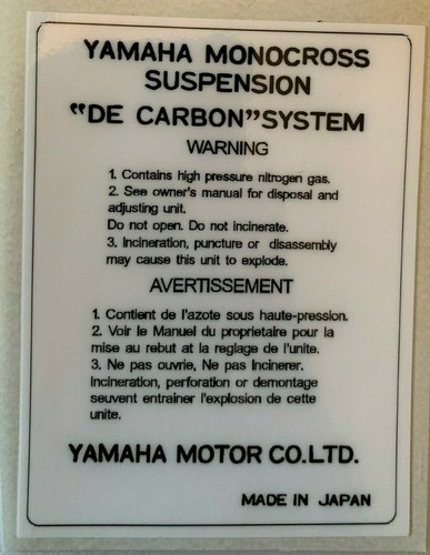 Yamaha tdr250 rear - yamaha, shock