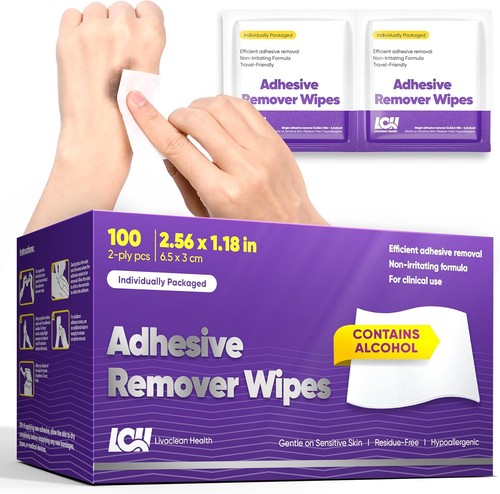 Adhesive remover wipes for - wipes,