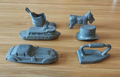 Vintage monopoly metal - monopoly, token