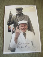 DICKIE BIRD Hand Signed Photograph CRICKET UMPIRE Lot 1