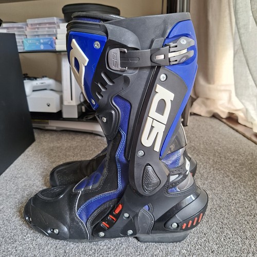 Sidi blue motorcycle boots - blue,