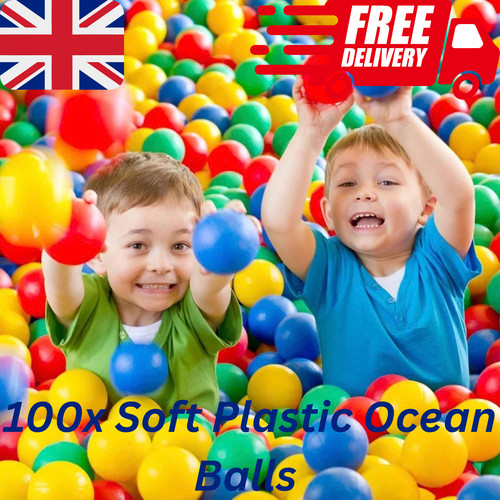 100 soft plastic ocean balls - ocean,