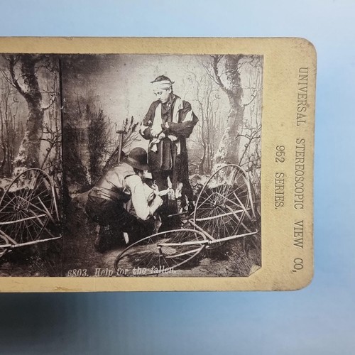 Victorian humour stereoview - victorian,