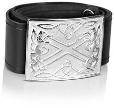 Leather Belt & Buckle 4 Scottish Kilts Highland Dress Adjustable size