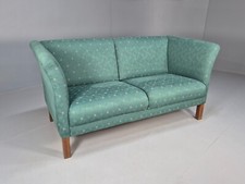 Vintage Danish Green 2 Seat Classic Mid Century Shaped Sofa 1980s EB9565 M2SS