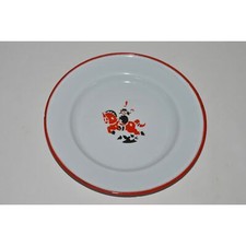 Vintage Enamel Plate Made in