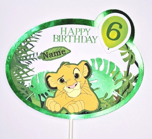 Personalised lion king cake - personalised,